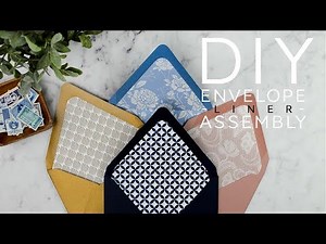 How to Assemble Envelope Liners for DIY Wedding Invitations