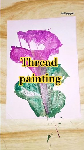 Thread pulling art 😍 #art #drawing #shorts #artbypayel #threadpainting