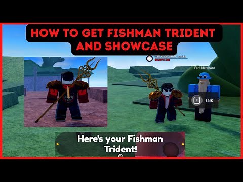 How to get Fork + Fishman Trident + Showcase | Fork Merchant Location | Project New World (Roblox)