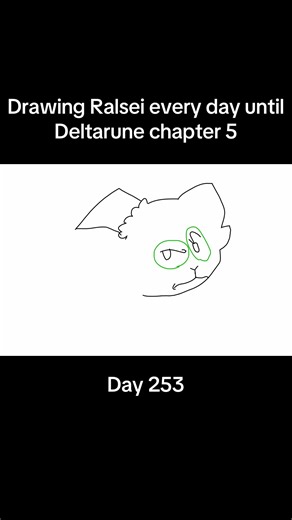 Drawing Ralsei every day until Deltarune chapter 5 day 253