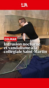 2.4K reactions · 1K shares | Après la découverte d'une intrusion nocturne à l'église collégiale Saint-Martin de Colmar, ce vendredi matin 25 avril, le sacristain Nicolas Fritsch et le président du conseil de fabrique Marc Gerter évaluent les dégâts, d'ores et déjà estimés à plus de 10 000 €)  Plus d'infos : https://l.lalsace.fr/9wV  Reportage : Hervé Kielwasser ⌨️ Montage : Manon Boudsocq | Journal L'Alsace | Facebook
