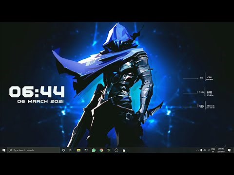 How to customize your Desktop | New Windows Valorant theme | Desktop customization