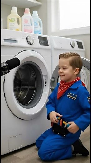 Watch This Baby Do It! The Ancient Secret to Fixing Washing Machines #SecondLifeKid