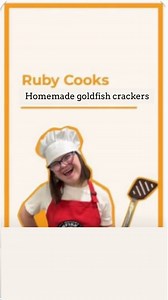 8K views · 195 reactions | Well, they were a LOT more work than anticipated- we even broke two blenders in the process  I think it’s time to invest in a food processor for Ruby! BUT we did it! HOMEMADE GOLDFISH! Watch till the end to see if it was worth it #rubycooks #ChefRuby #rubydoobs #RubysRainbow | RubysRainbow.org | Facebook