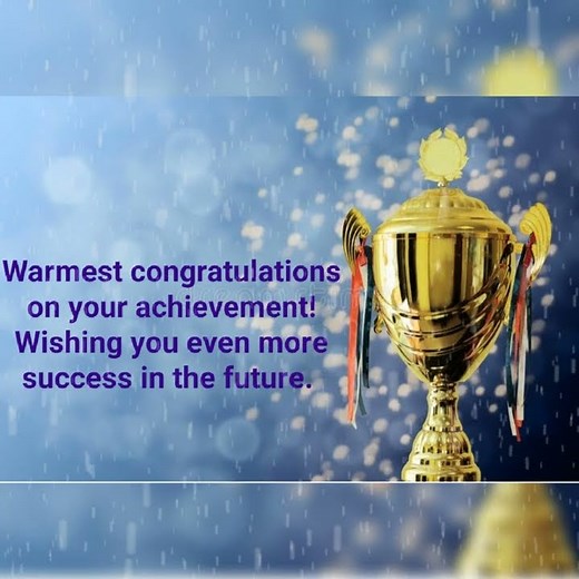 How to congratulate someone on their success!