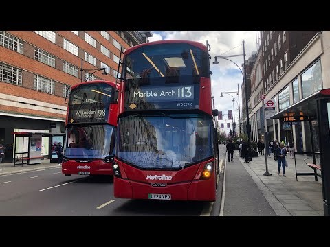 FULL ROUTE VISUAL | Metroline Route 113 - Edgware Station to Marble Arch - (WDE2916, LV24 VPD)
