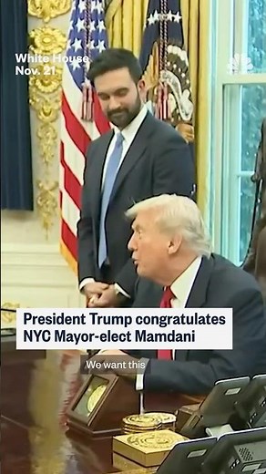 President Trump congratulates NYC Mayor-elect Mamdani