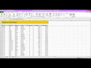 Creating and Working With Excel Databases