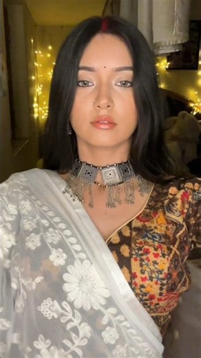 want the tutorial of this simple garba look? 🙈🌼