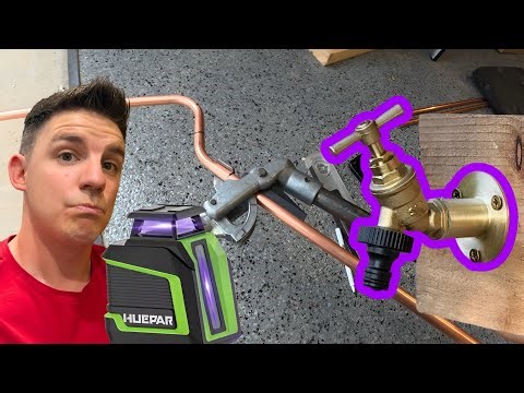 Not the easiest outside tap install!