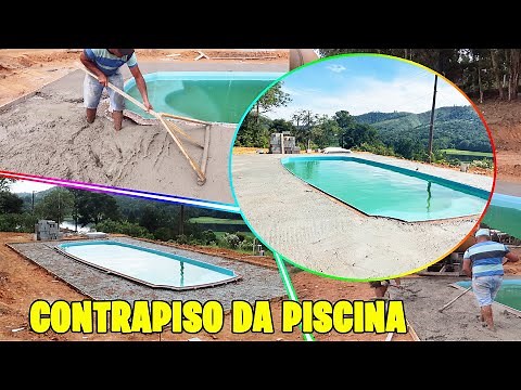 COMO FIZEMOS O CONTRAPISO EM VOLTA DA PISCINA