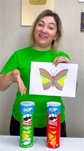 How to draw a butterfly without using brushes.