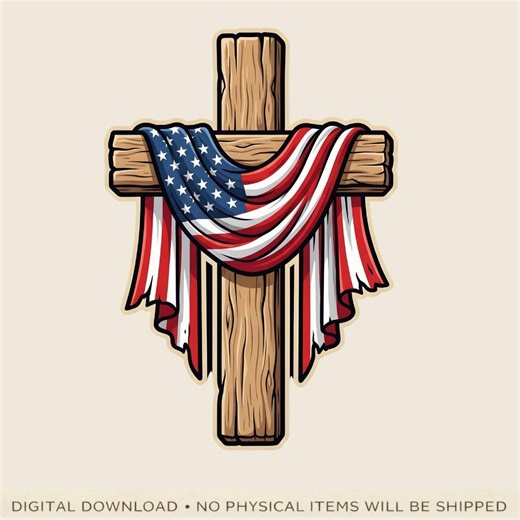 Patriotic Cross PNG: American Flag Christian Faith Png Rustic Wooden Cross Memorial Design (digital Download) - Etsy