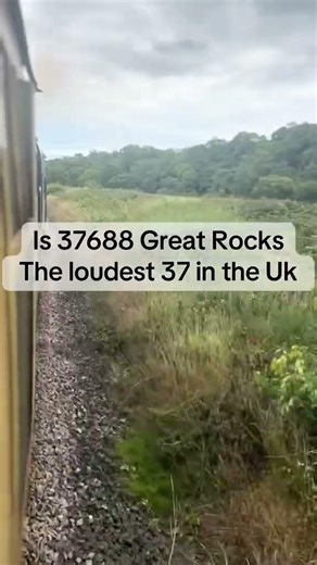 BR Class 37 37688 Great Rocks The Loudest Class 37 #railway #trains #trainenthusiast #class37