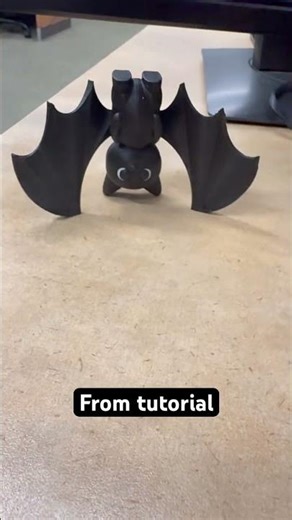From #tinkercad #tutorial #3ddesigns #3dmodels #3dprinting #bat #halloween