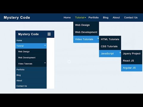 How To Make Drop Down Menu Using HTML And CSS || Dropdown Menu HTML CSS