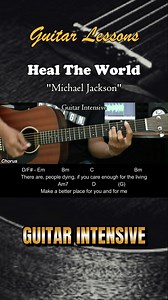 Heal The World - Michael Jackson - Easy guitar chords Martin Guitar #healtheworld #michaeljackson #martinguitar #guitarintensive #acousticguitar #acousticcover #acoustic #tutorialgitarmudah #tutorialgitar #easychords | Guitar Intensive