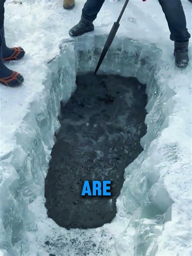 Why Fish Suddenly Start Jumping Out When People Drill a Hole in the Ice？ #automobile #toc