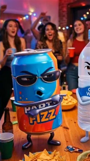 War between soft drink and water bottle #educational #viralreels #usashots