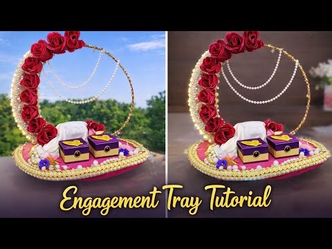 Engagement Ring Platter Decoration Idea 💍 | DIY Ring Ceremony Tray
