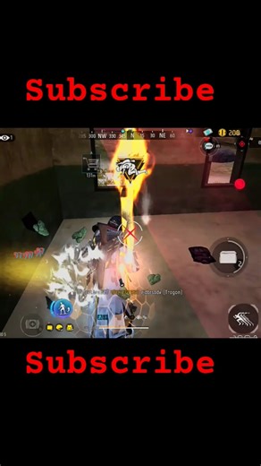 1vs 3 fight scene 💪💯 free fire 🔥 #short 🔥