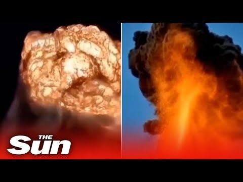 Massive explosion blows up missile-storing facility in Ukraine