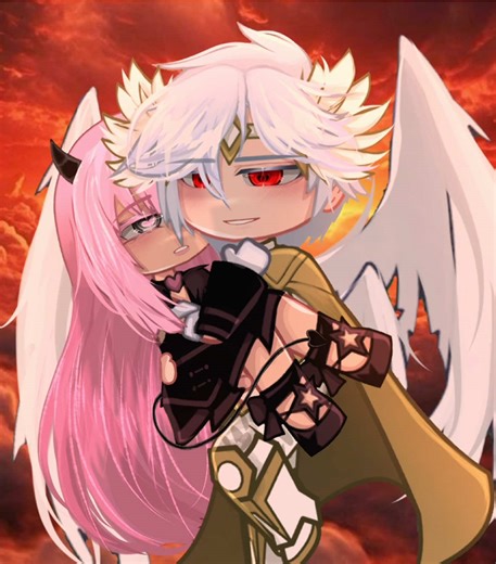 Old trend!!! || love this couple😍 . . . #gacha #itzriri #angelxdevil #inthemiddleofthenight #gachaedit