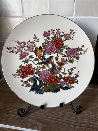 Vintage Japanese Porcelain Display Plate - Etsy