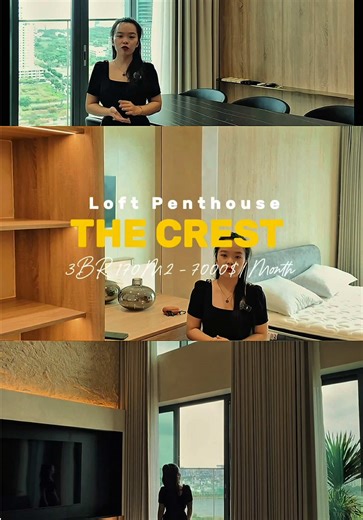 💁🏻 Nếu Quý Anh Chị Yêu Thích Sự Sang Trọng - Rộng Rãi - Thoáng Mát View Đẹp đây là Căn Hộ dành cho anh chị. 🏡 Chỉ 7000$/ Tháng Cho Căn Hộ Loft Penthouse 3BR 3WC 170M2 Full Nội Thất Tại Tòa The Crest Metropole Thủ Thiêm - Chỉ Cần Xách Vali vào Ở Ngay 🥰🥰 LH ngay Thủ Thiêm Living xem nhà. #thuthiem #penthouse #themetropolethuthiem #nhadep #xuhuong