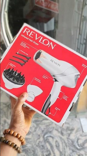 REVLON Infrared Hair Dryer with Diffuser & Concentrator - Ionic Ceramic Blow Dryer
