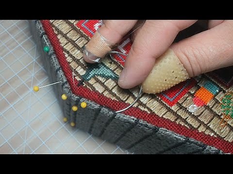 Needlepoint Finishing- Mastering the curved needle