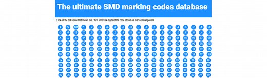 The ultimate SMD marking codes online database #Electronics #SMD #EE