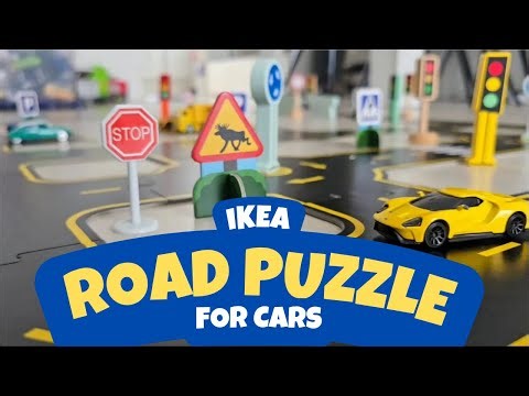🚗 Building an IKEA Road Track & Learning Traffic Signs! 🚦 Fun Car Play for Kids
