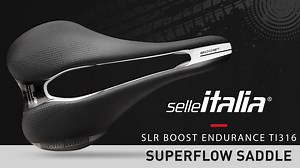 Watch Selle Italia - SLR Boost Endurance TI316 Superflow Saddle on Amazon Live
