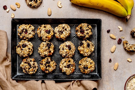 Biscotti alla banana e fiocchi di avena, ricetta vegan senza uova