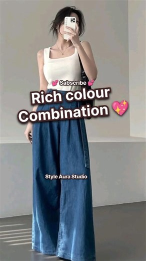 Rich colour combination💖 #shorts #shortfeed #colour #combo #new #outfit #fashion #trending #viral