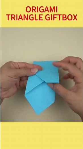 Origami Triangle Gift Bag DIY | How to Make Paper Giftbox