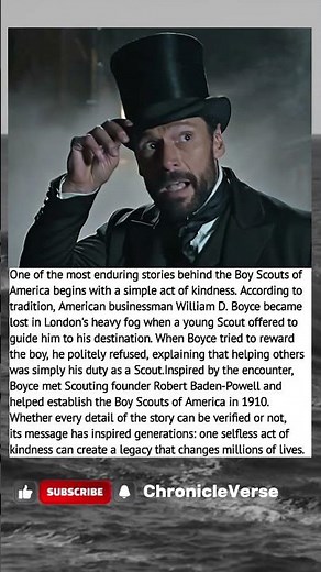 The Scout's Good Deed That Inspired Millions #truestory #history