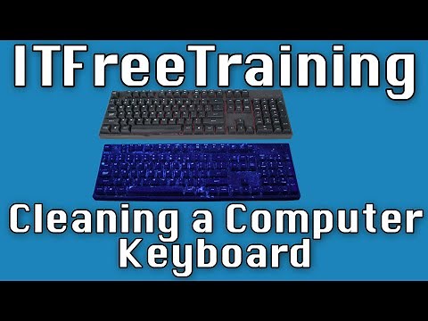 Cleaning a Computer Keyboard