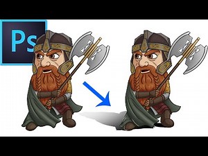 Quick & easy cast shadow in Photoshop for digital artists drop shadow