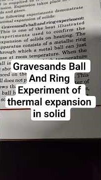 gravesands Ball And Ring Experiment of thermal expansion in solid