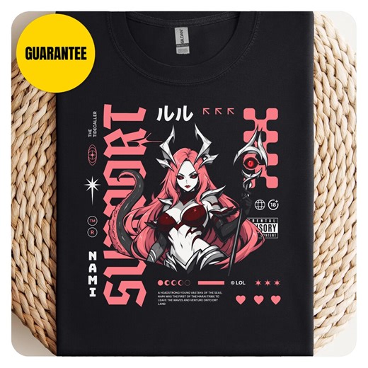 Nami League of Legends Shirt, Yordle Yarns, Lol Support Main, Sup Graphic Tee, League Legends - Etsy