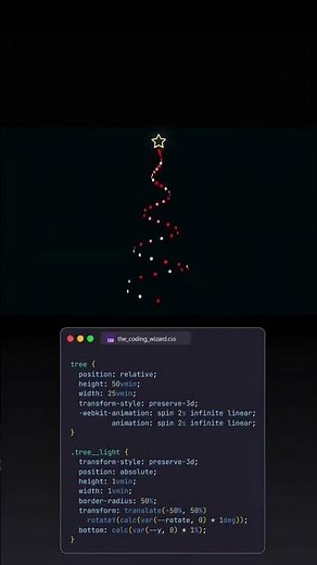 🎄🎉Built a satisfying Charisma Tree animation using only HTML & CSS | code buzz | web development |
