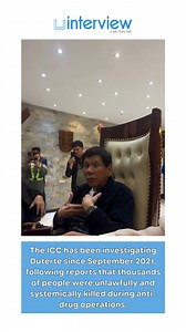 Ex-President of The Philippines Rodrigo Duterte Complains About Arrest for Crimes Against Humanity Get the full story: https://upolitics.com/viral-videos/video-ex-president-of-the-philippines-rodrigo-duterte-complains-about-arrest-for-crimes-against-humanity/ #ThePhilippines #rodrigoduterte Follow @uinterview for the best viral videos, celebrity interviews & news. Credit: Veronica Duterte via Storyful | uInterview
