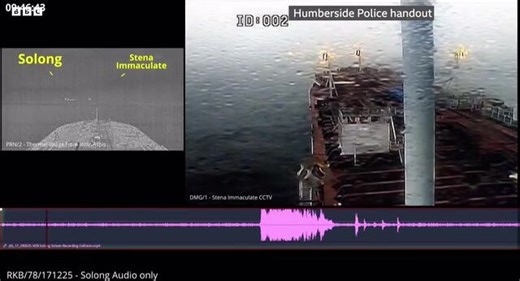 Moment Stena Immaculate crashes into oil tanker in North Sea