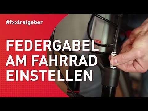 Adjusting the suspension fork on your bike