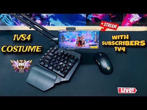 🔥 1v4 Custom With Subscribers | Keyboard & Mouse Free Fire Live | lx local boy Returns