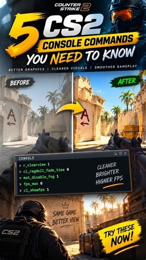 5 CS2 Console Commands You NEED to Know 🔥 #gaming #tutorial