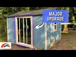 How to Install a Sliding Glass Patio Door on a Shed - CRAZY IDEA
