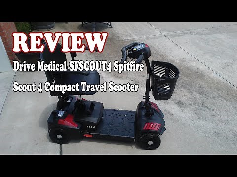 Drive Medical SFSCOUT4 Spitfire Scout 4 Compact Travel Scooter 2021 Review